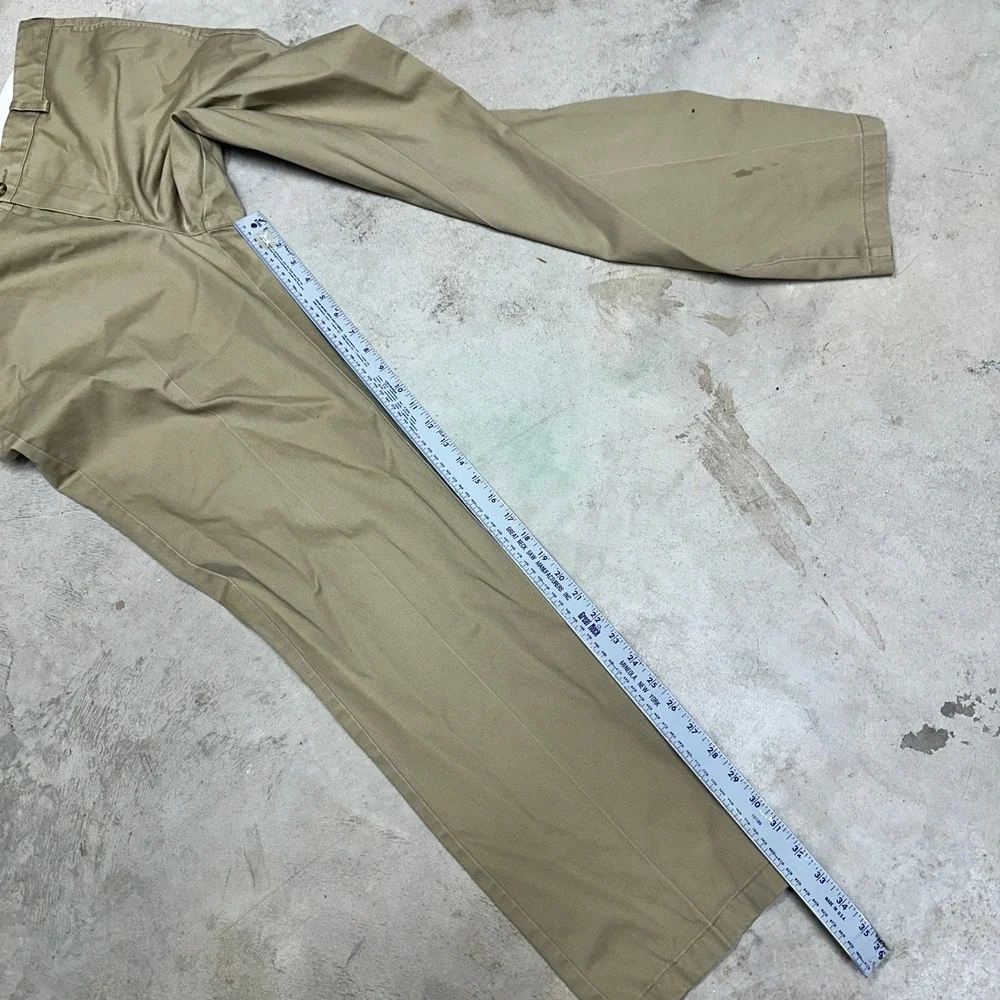 LL Bean Standard Fit Chinos‎ Khaki Tan Mens Size 36x34 Pleated